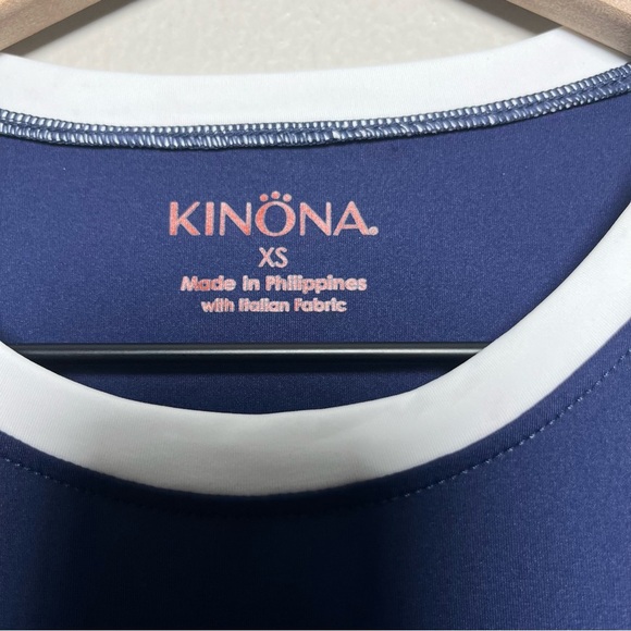 Kinona Women Dress XS Blue Pin High Golf Performance Italian Fabric Nylon Pocket - Picture 4 of 10
